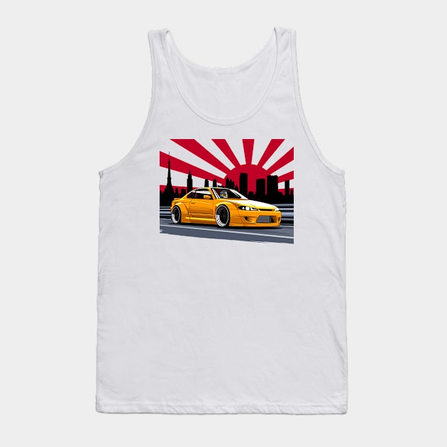 Silvia S15 Widebody (yellow) Tank Top by Rezall Revolution